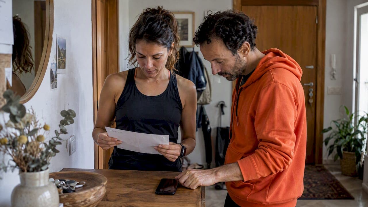 Corredores revisan la entrega de sus dorsales